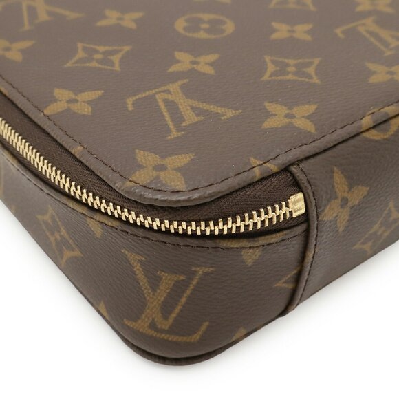 LOUIS VUITTON Authentic Brown Monogram Pouch - Picture 4 of 9